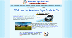 Desktop Screenshot of americansignproducts.com