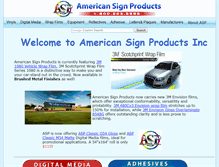 Tablet Screenshot of americansignproducts.com